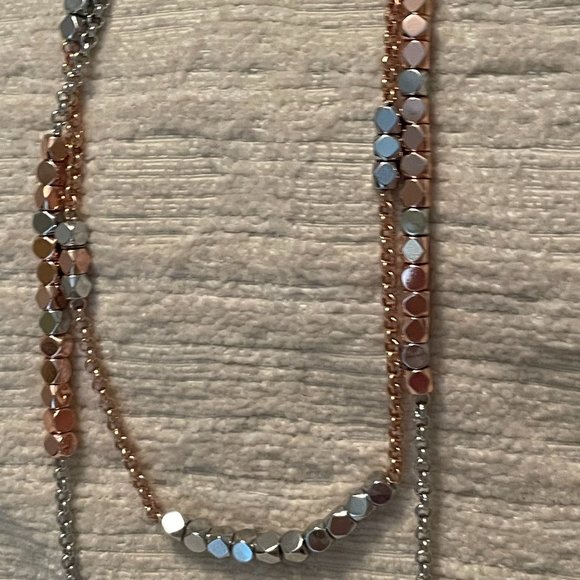 Tory Burch Double Strand 2 tone Necklace - Picture 8 of 10